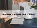 沙河黑客漫画素材下载网站（黑客动漫头像）